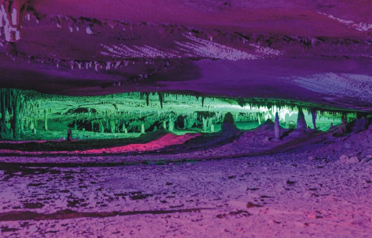 colorful cavern with formations at raccoon mountain caverns